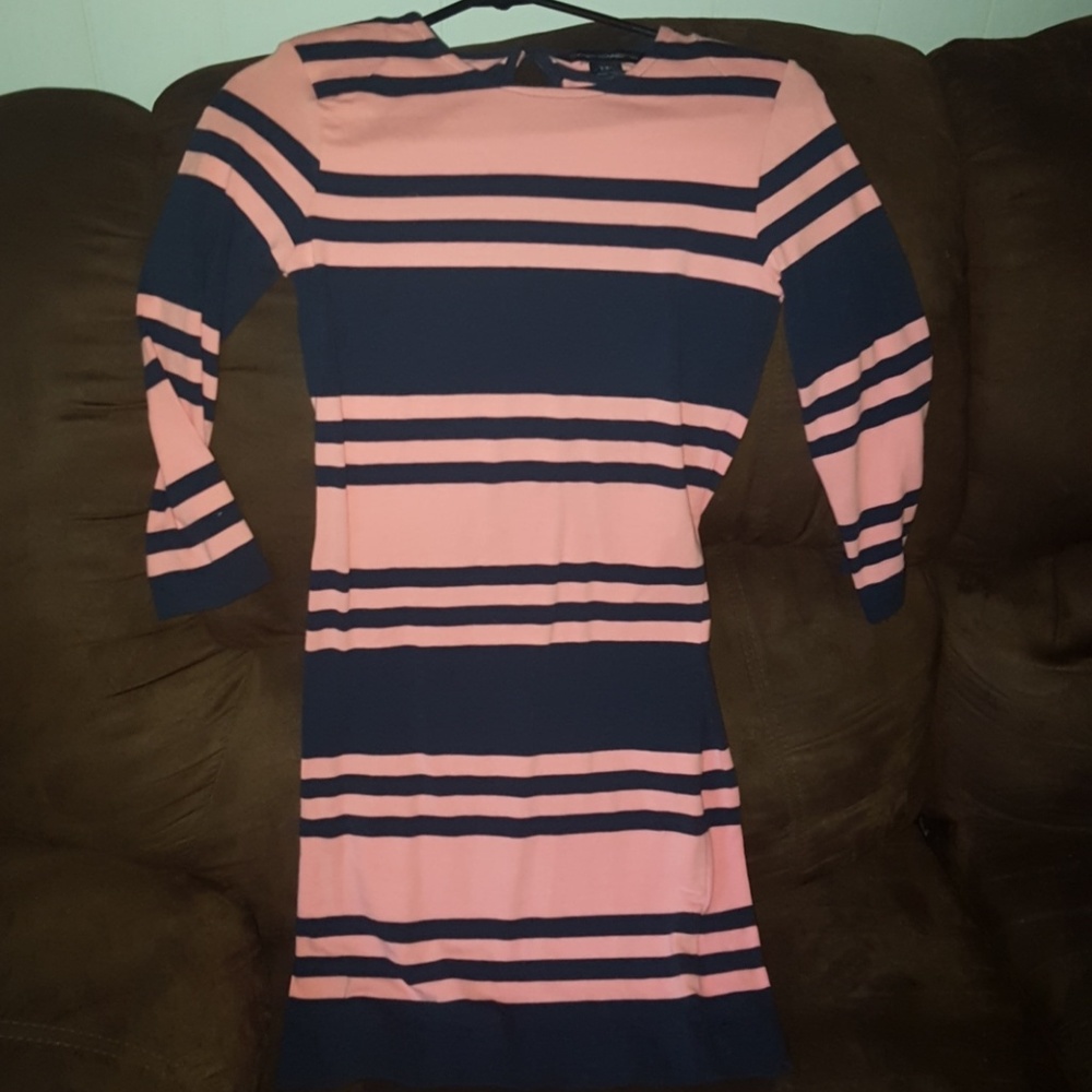 Pink and navy dress
